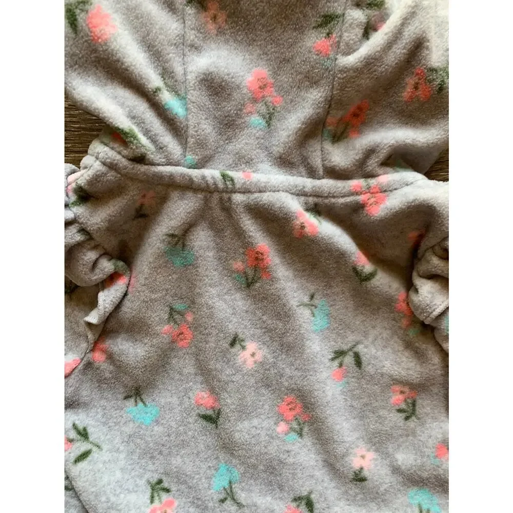 Carters Gray Floral Sweater Size 3mo